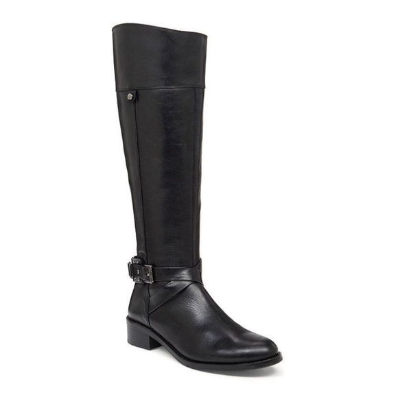 Vince Camuto Shoes - Women's Vince Camuto Jaran Black Leather Tall Riding Boot sz 7
